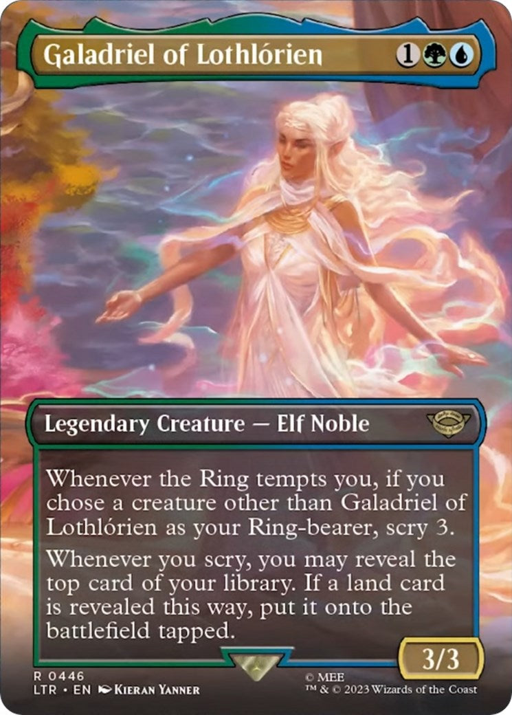 Galadriel of Lothlorien (Borderless Alternate Art) [The Lord of the Rings: Tales of Middle-Earth] | Jomio and Rueliete's Cards and Comics