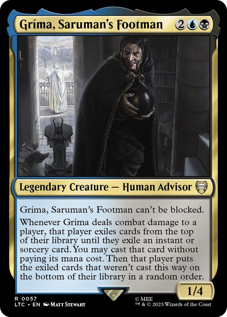 Grima, Saruman's Footman [The Lord of the Rings: Tales of Middle-Earth Commander] | Jomio and Rueliete's Cards and Comics