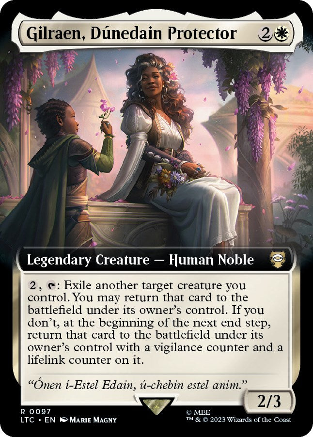 Gilraen, Dunedain Protector (Extended Art) [The Lord of the Rings: Tales of Middle-Earth Commander] | Jomio and Rueliete's Cards and Comics