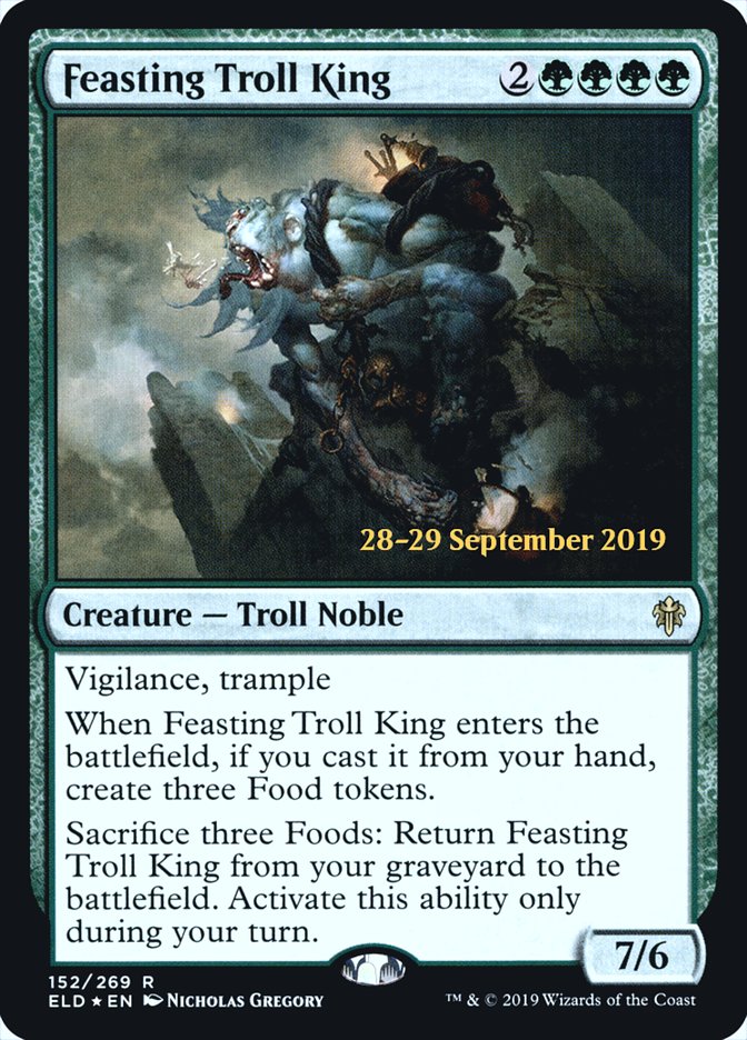 Feasting Troll King [Throne of Eldraine Prerelease Promos] | Jomio and Rueliete's Cards and Comics