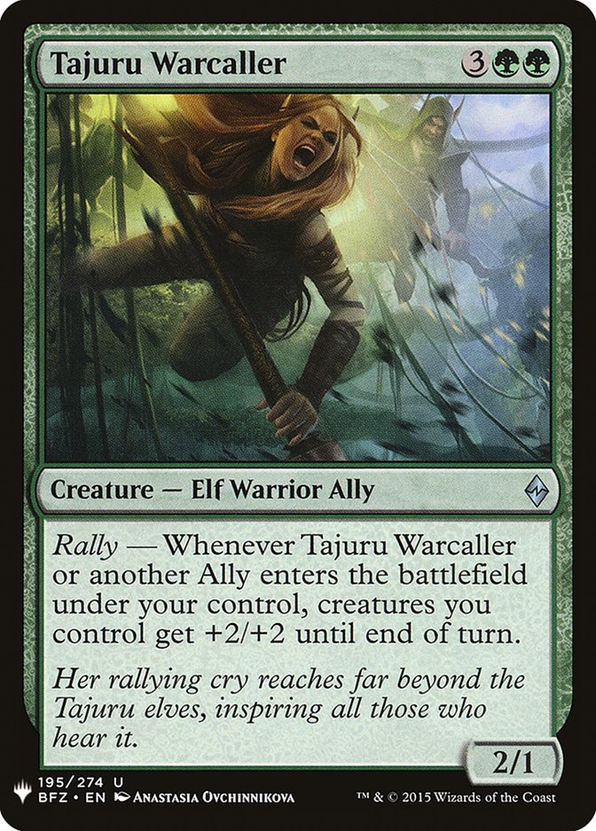 Tajuru Warcaller [Mystery Booster] | Jomio and Rueliete's Cards and Comics