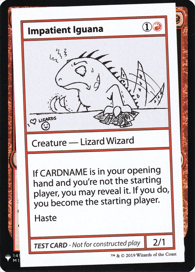 Impatient Iguana [Mystery Booster Playtest Cards] | Jomio and Rueliete's Cards and Comics