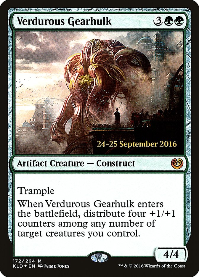 Verdurous Gearhulk [Kaladesh Prerelease Promos] | Jomio and Rueliete's Cards and Comics