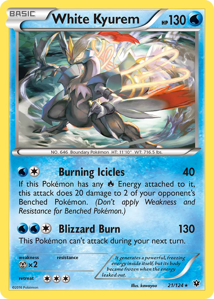 White Kyurem (21/124) [XY: Fates Collide] | Jomio and Rueliete's Cards and Comics