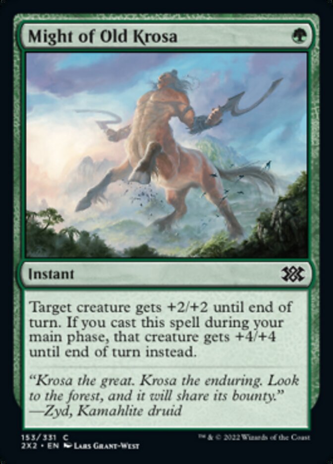 Might of Old Krosa [Double Masters 2022] | Jomio and Rueliete's Cards and Comics