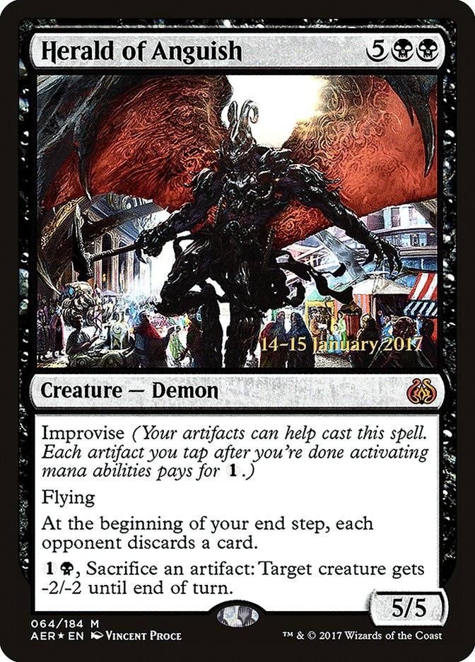 Herald of Anguish [Aether Revolt Prerelease Promos] | Jomio and Rueliete's Cards and Comics
