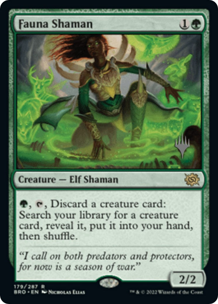 Fauna Shaman (Promo Pack) [The Brothers' War Promos] | Jomio and Rueliete's Cards and Comics