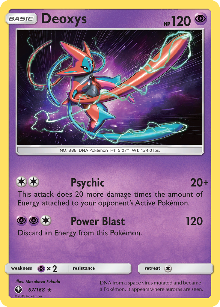 Deoxys (67/168) [Sun & Moon: Celestial Storm] | Jomio and Rueliete's Cards and Comics