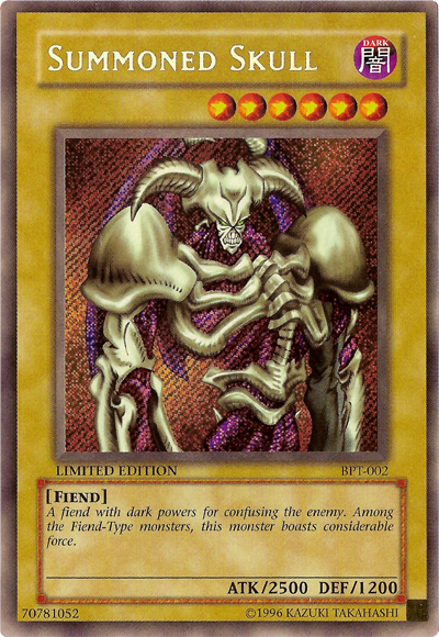Summoned Skull [BPT-002] Secret Rare | Jomio and Rueliete's Cards and Comics