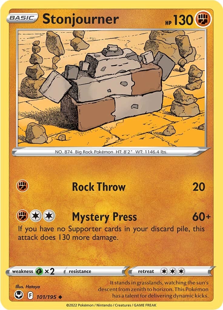 Stonjourner (101/195) [Sword & Shield: Silver Tempest] | Jomio and Rueliete's Cards and Comics