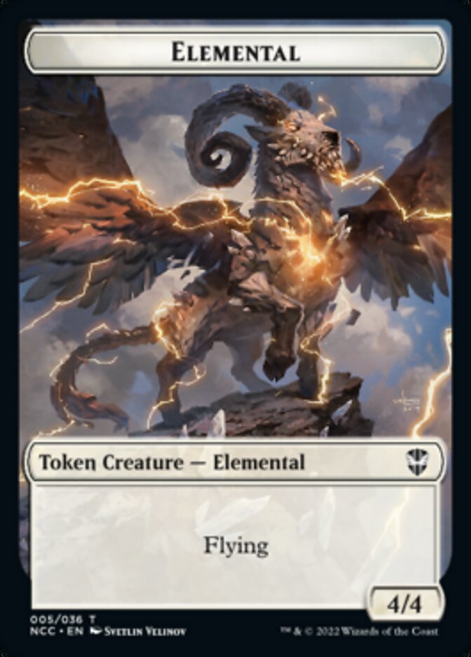 Clue // Elemental (005) Double-Sided Token [Streets of New Capenna Commander Tokens] | Jomio and Rueliete's Cards and Comics