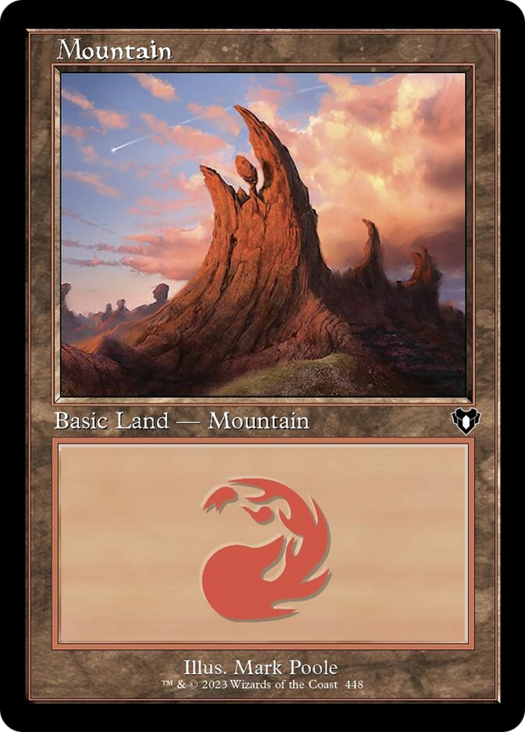 Mountain (448) (Retro) [Commander Masters] | Jomio and Rueliete's Cards and Comics