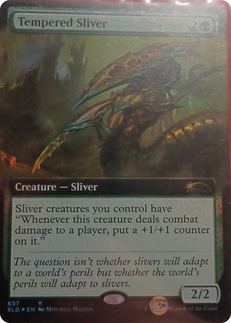 Tempered Sliver (Extended Art) [Secret Lair Drop Promos] | Jomio and Rueliete's Cards and Comics