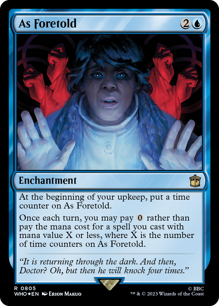 As Foretold (Surge Foil) [Doctor Who] | Jomio and Rueliete's Cards and Comics
