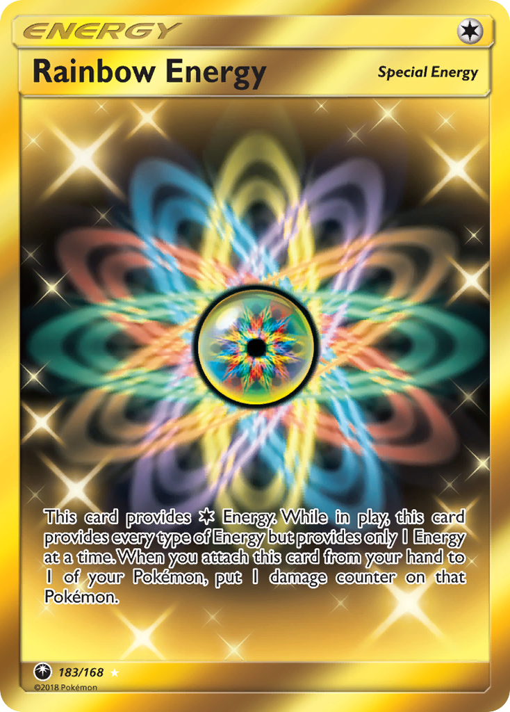 Rainbow Energy (183/168) [Sun & Moon: Celestial Storm] | Jomio and Rueliete's Cards and Comics