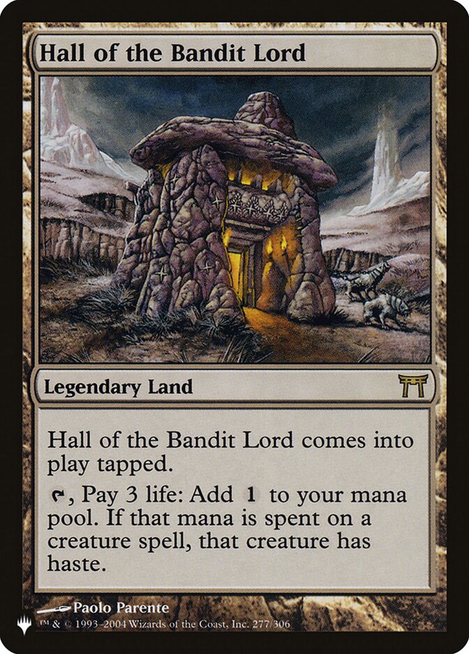 Hall of the Bandit Lord [The List] | Jomio and Rueliete's Cards and Comics