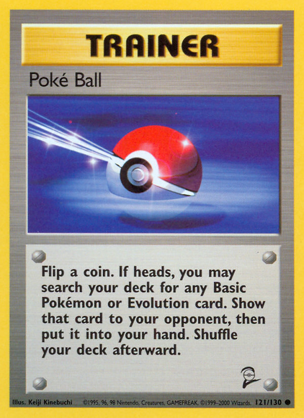 Poke Ball (121/130) [Base Set 2] | Jomio and Rueliete's Cards and Comics