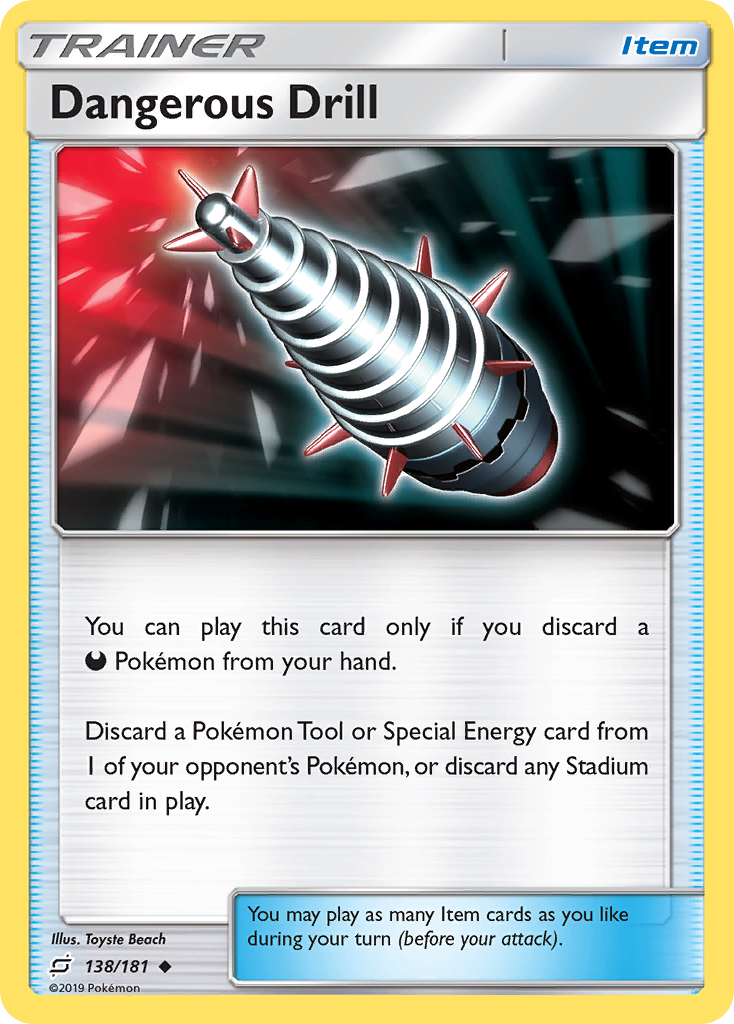 Dangerous Drill (138/181) [Sun & Moon: Team Up] | Jomio and Rueliete's Cards and Comics
