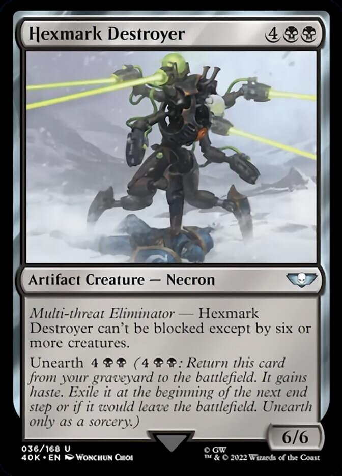 Hexmark Destroyer (Surge Foil) [Warhammer 40,000] | Jomio and Rueliete's Cards and Comics