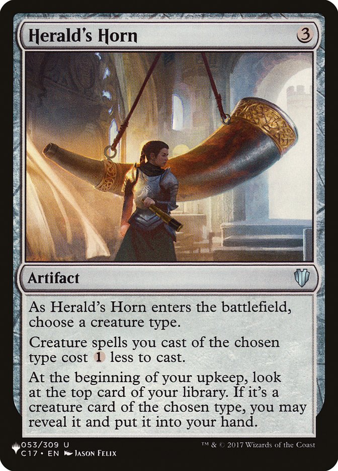 Herald's Horn [The List] | Jomio and Rueliete's Cards and Comics