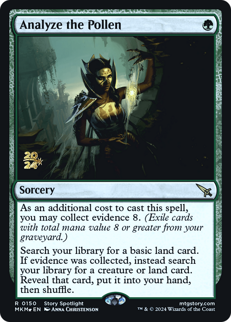 Analyze the Pollen [Murders at Karlov Manor Prerelease Promos] | Jomio and Rueliete's Cards and Comics