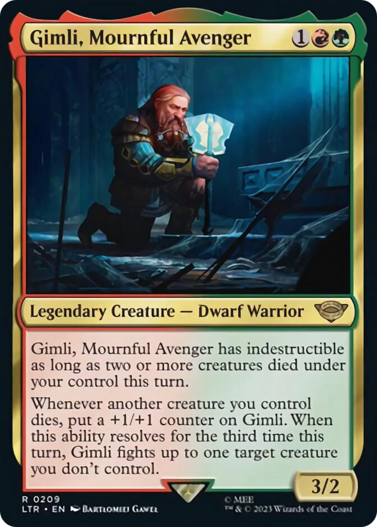 Gimli, Mournful Avenger [The Lord of the Rings: Tales of Middle-Earth] | Jomio and Rueliete's Cards and Comics