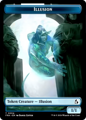 Illusion // Jace Double-Sided Token [Reality Fracture Tokens] | Jomio and Rueliete's Cards and Comics