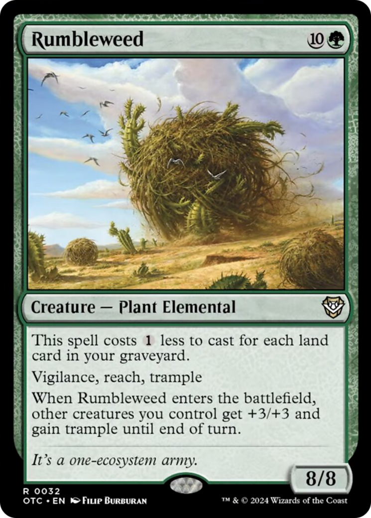 Rumbleweed [Outlaws of Thunder Junction Commander] | Jomio and Rueliete's Cards and Comics