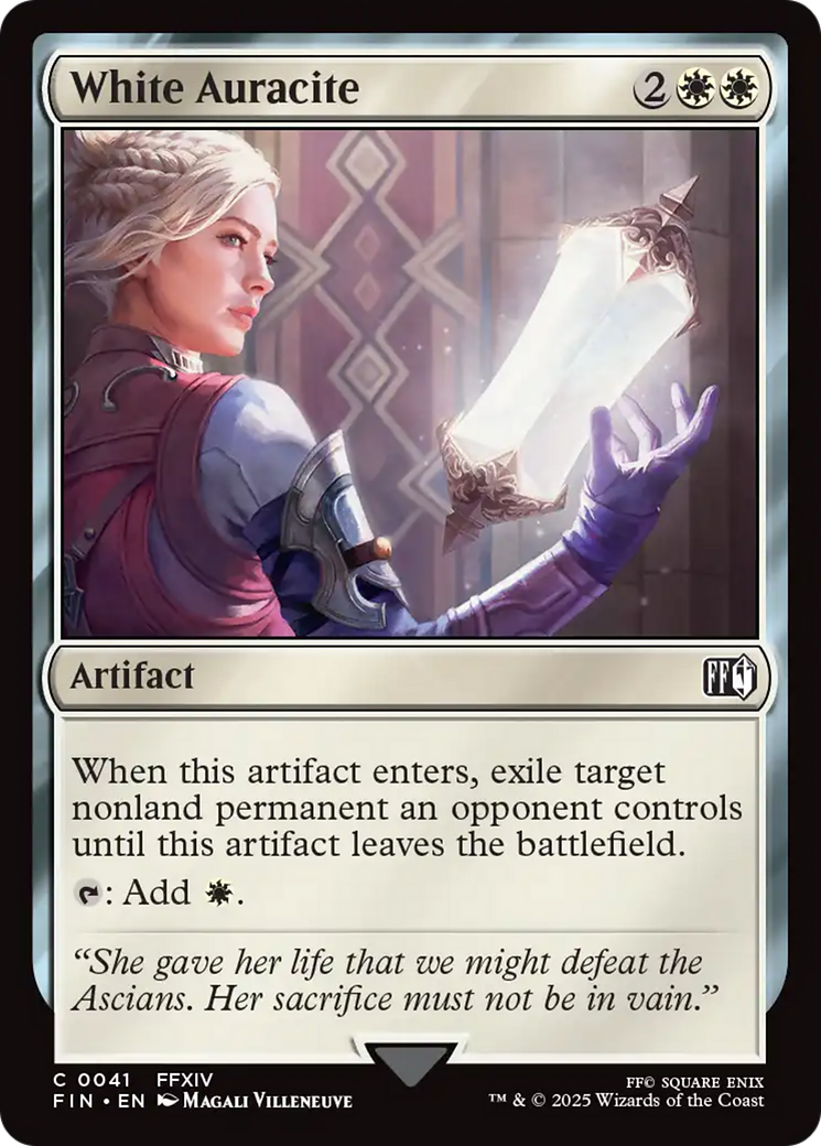 White Auracite [FINAL FANTASY] | Jomio and Rueliete's Cards and Comics