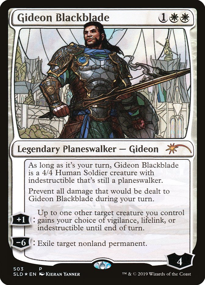 Gideon Blackblade (Stained Glass) [Secret Lair Drop Promos] | Jomio and Rueliete's Cards and Comics