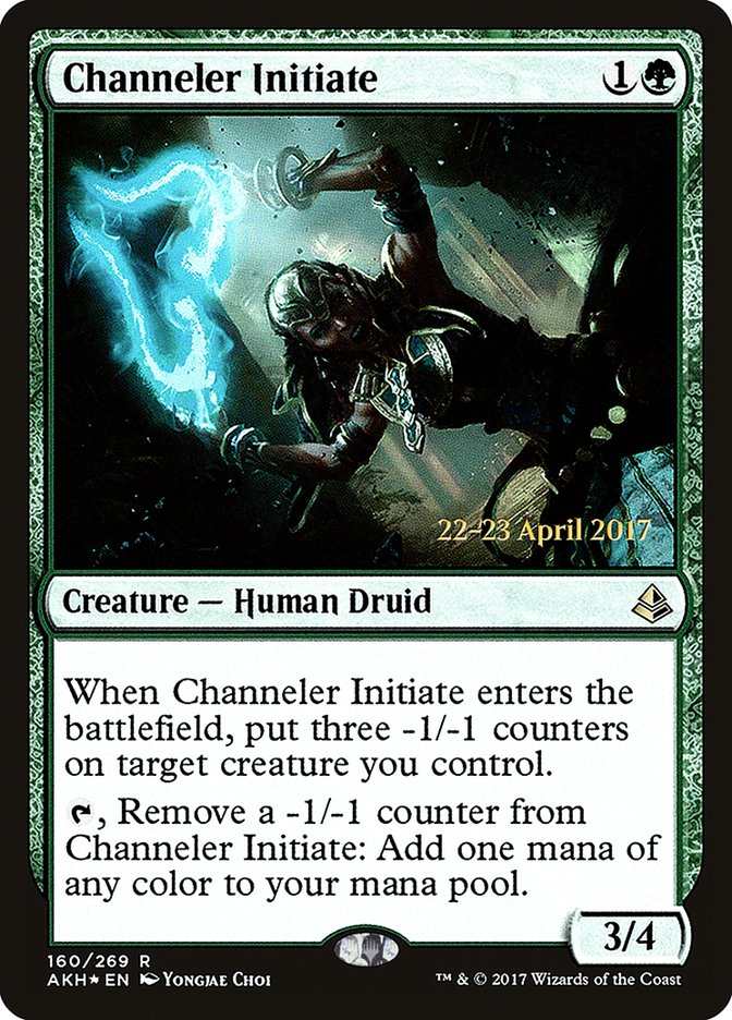 Channeler Initiate [Amonkhet Prerelease Promos] | Jomio and Rueliete's Cards and Comics