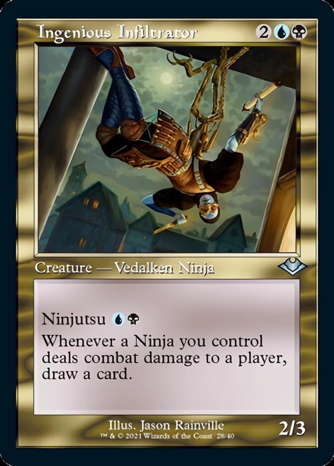 Ingenious Infiltrator (Retro Foil Etched) [Modern Horizons] | Jomio and Rueliete's Cards and Comics