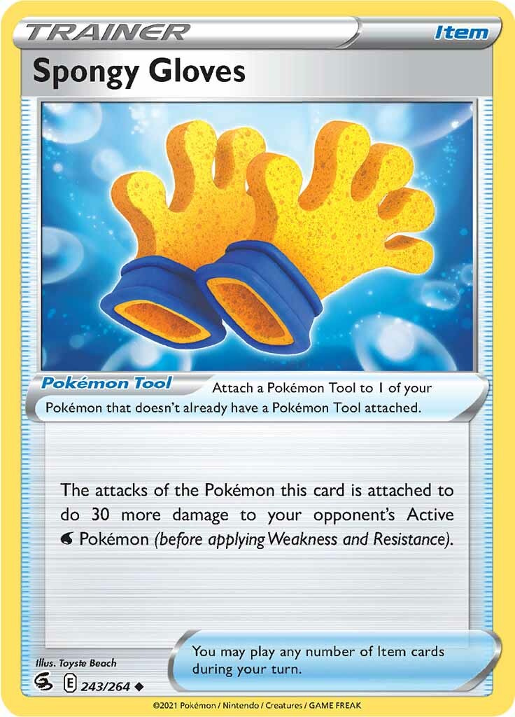 Spongy Gloves (243/264) [Sword & Shield: Fusion Strike] | Jomio and Rueliete's Cards and Comics