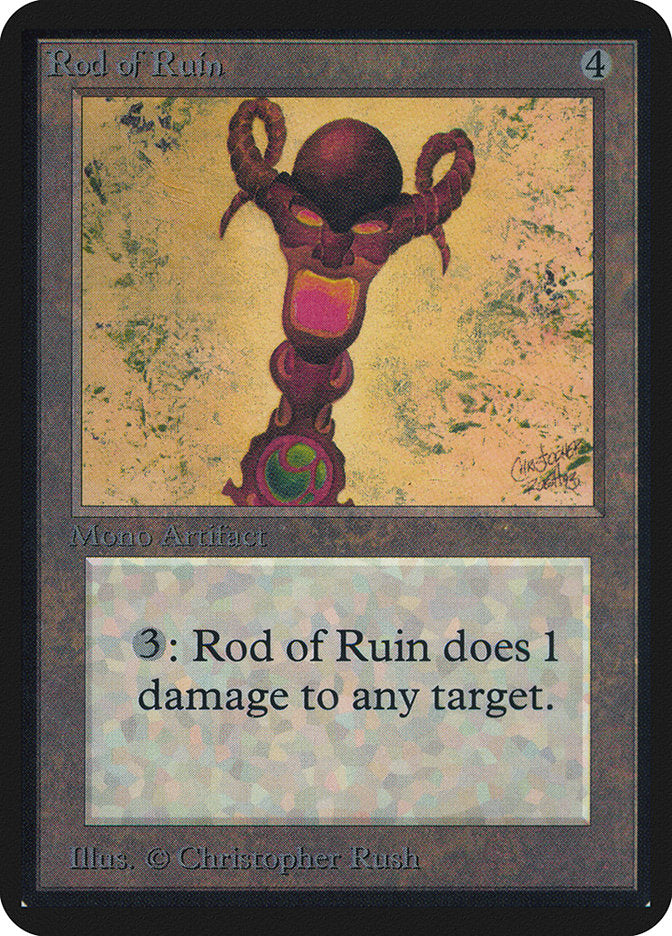 Rod of Ruin [Alpha Edition] | Jomio and Rueliete's Cards and Comics