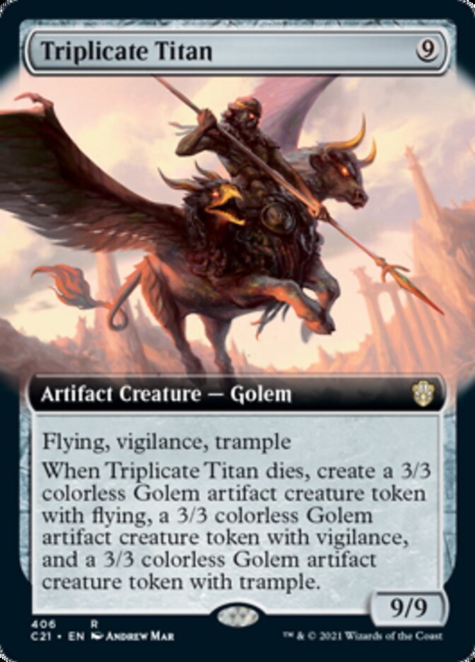 Triplicate Titan (Extended Art) [Commander 2021] | Jomio and Rueliete's Cards and Comics