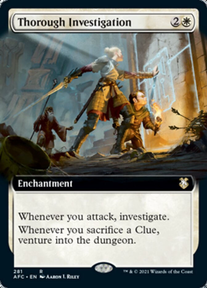 Thorough Investigation (Extended Art) [Dungeons & Dragons: Adventures in the Forgotten Realms Commander] | Jomio and Rueliete's Cards and Comics