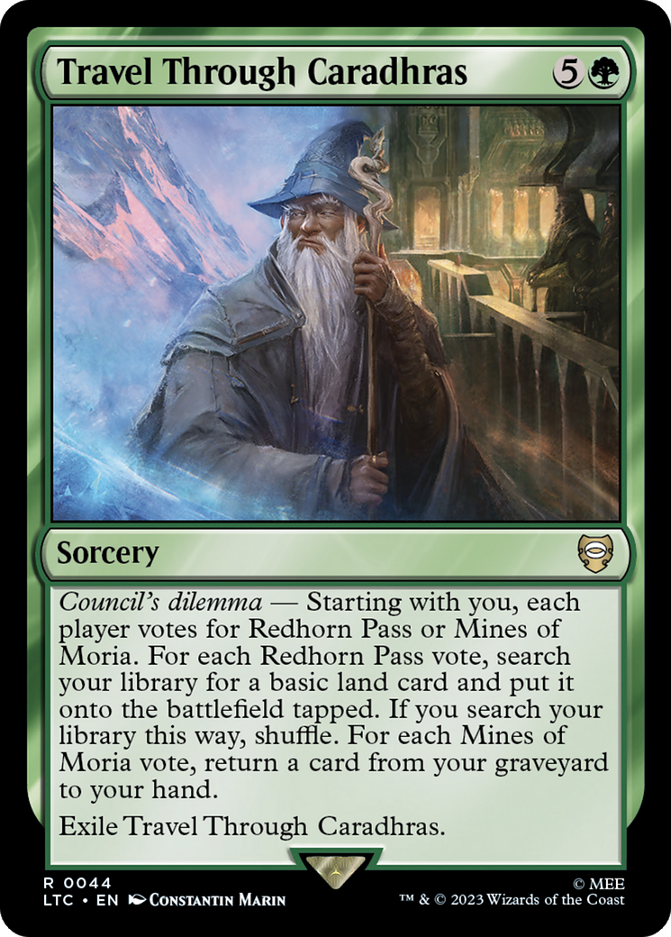 Travel Through Caradhras [The Lord of the Rings: Tales of Middle-Earth Commander] | Jomio and Rueliete's Cards and Comics