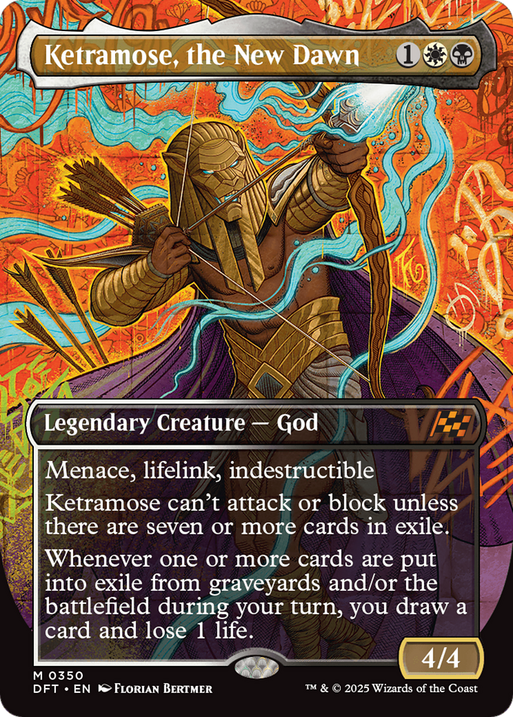 Ketramose, the New Dawn (Borderless) [Aetherdrift] | Jomio and Rueliete's Cards and Comics
