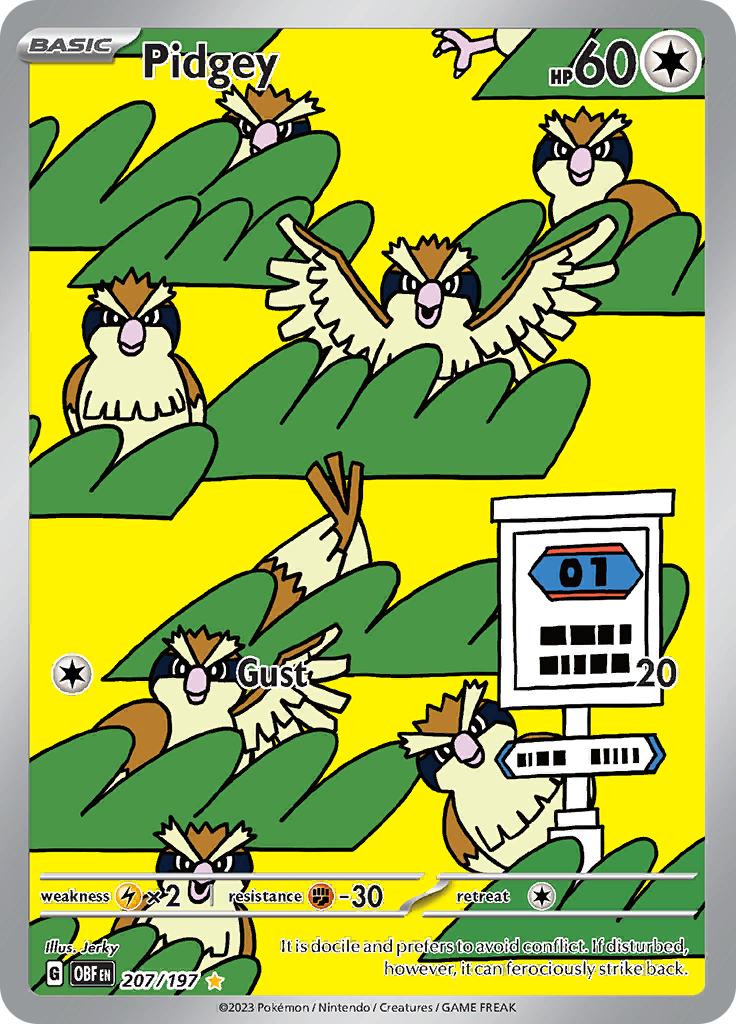 Pidgey (207/197) [Scarlet & Violet: Obsidian Flames] | Jomio and Rueliete's Cards and Comics