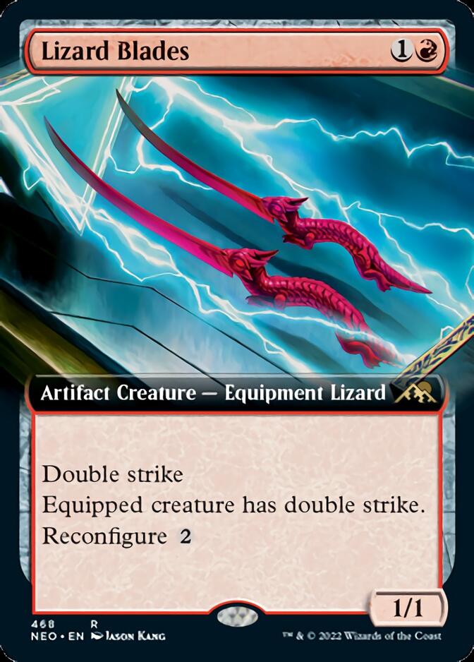 Lizard Blades (Extended Art) [Kamigawa: Neon Dynasty] | Jomio and Rueliete's Cards and Comics