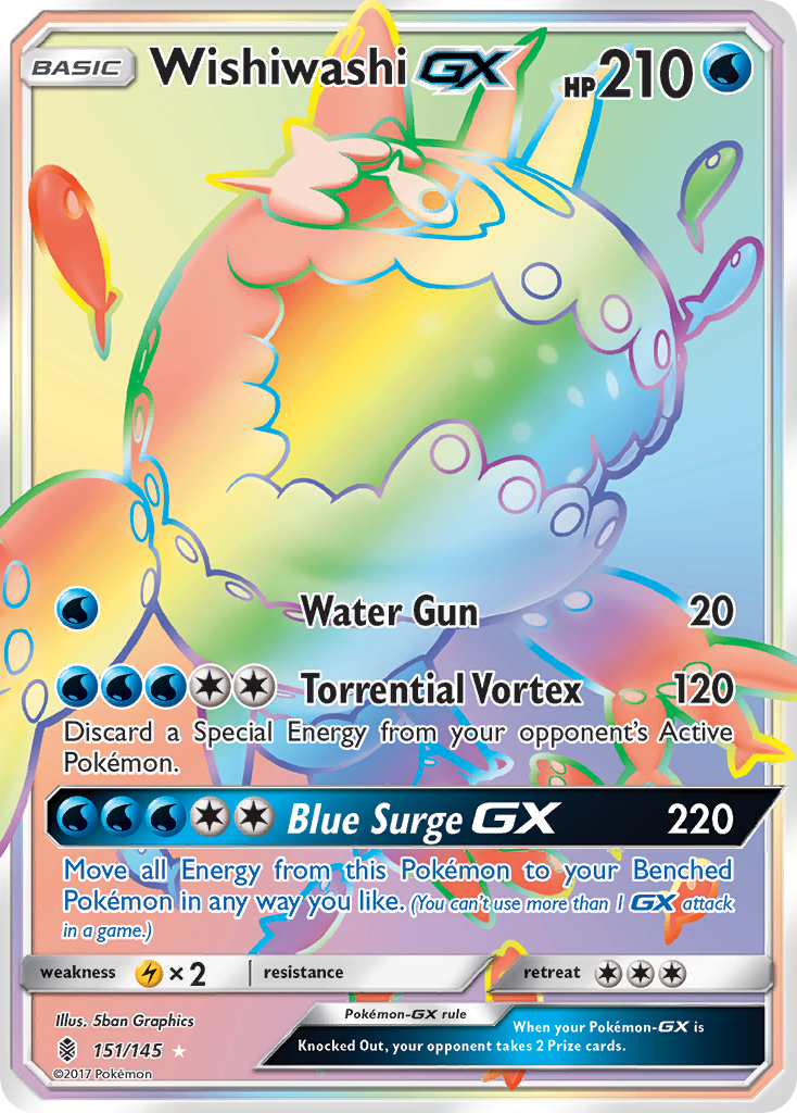Wishiwashi GX (151/145) [Sun & Moon: Guardians Rising] | Jomio and Rueliete's Cards and Comics