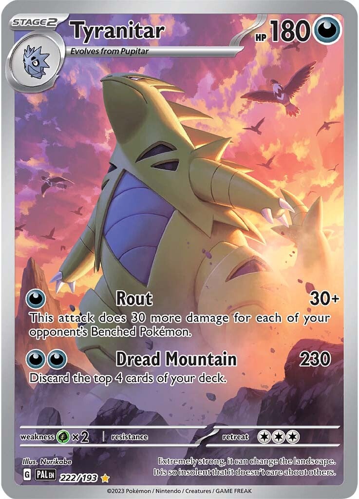 Tyranitar (222/193) [Scarlet & Violet: Paldea Evolved] | Jomio and Rueliete's Cards and Comics
