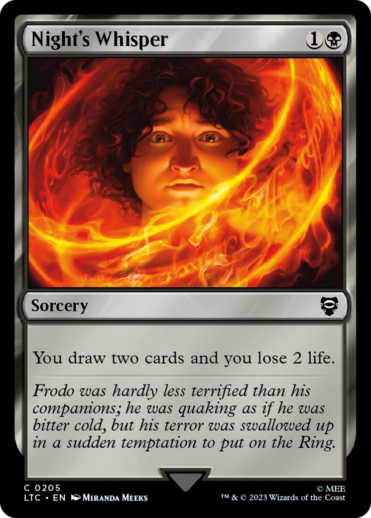 Night's Whisper [The Lord of the Rings: Tales of Middle-Earth Commander] | Jomio and Rueliete's Cards and Comics
