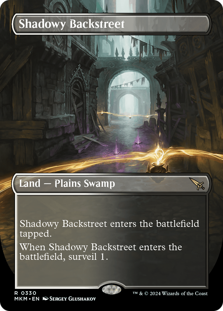 Shadowy Backstreet (Borderless) [Murders at Karlov Manor] | Jomio and Rueliete's Cards and Comics