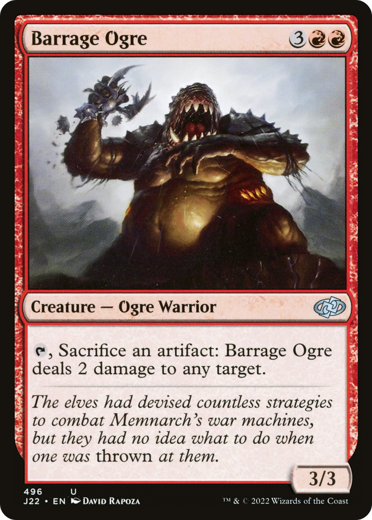 Barrage Ogre [Jumpstart 2022] | Jomio and Rueliete's Cards and Comics