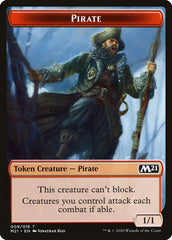 Knight // Pirate Double-Sided Token [Core Set 2021 Tokens] | Jomio and Rueliete's Cards and Comics