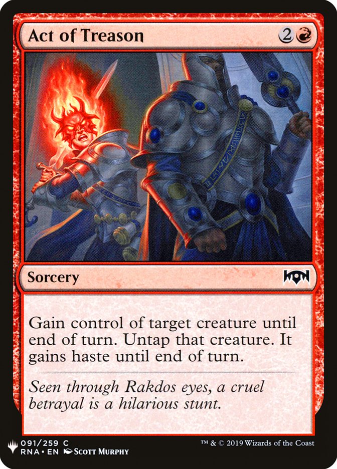 Act of Treason [Mystery Booster] | Jomio and Rueliete's Cards and Comics