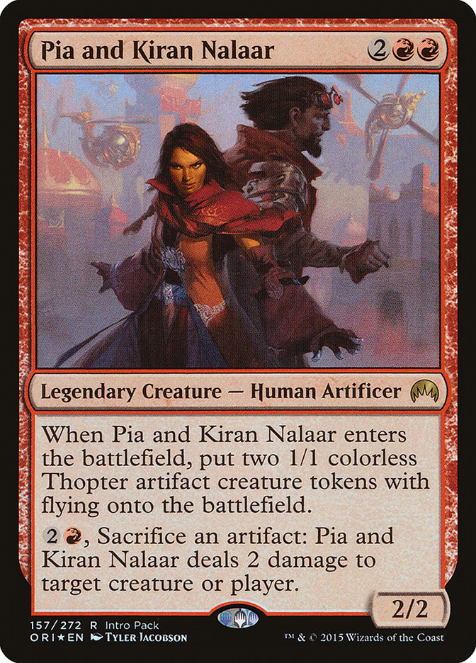 Pia and Kiran Nalaar (Intro Pack) [Magic Origins Promos] | Jomio and Rueliete's Cards and Comics