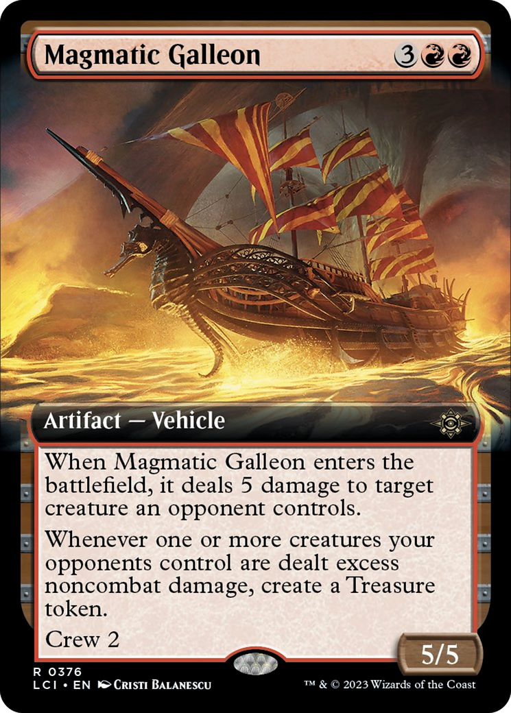 Magmatic Galleon (Extended Art) [The Lost Caverns of Ixalan] | Jomio and Rueliete's Cards and Comics