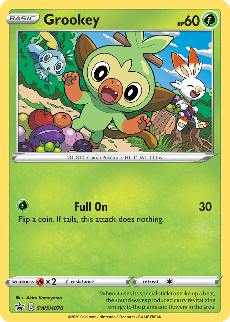 Grookey (SWSH070) [Sword & Shield: Black Star Promos] | Jomio and Rueliete's Cards and Comics
